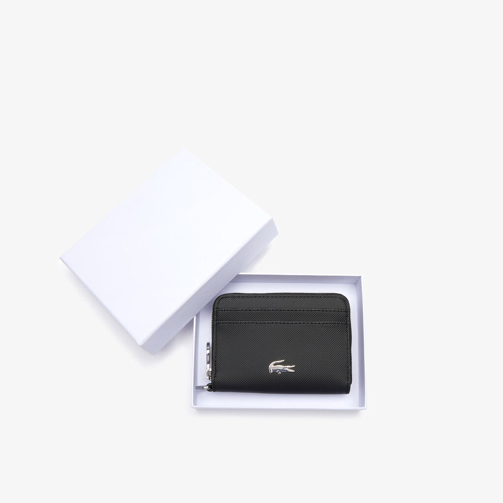 Women's Daily Classic Small Coated Canvas Wallet / Lacoste