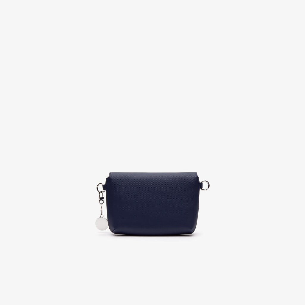 Women's Daily Classic Coated Piqué Canvas Flap Shoulder Bag / Lacoste