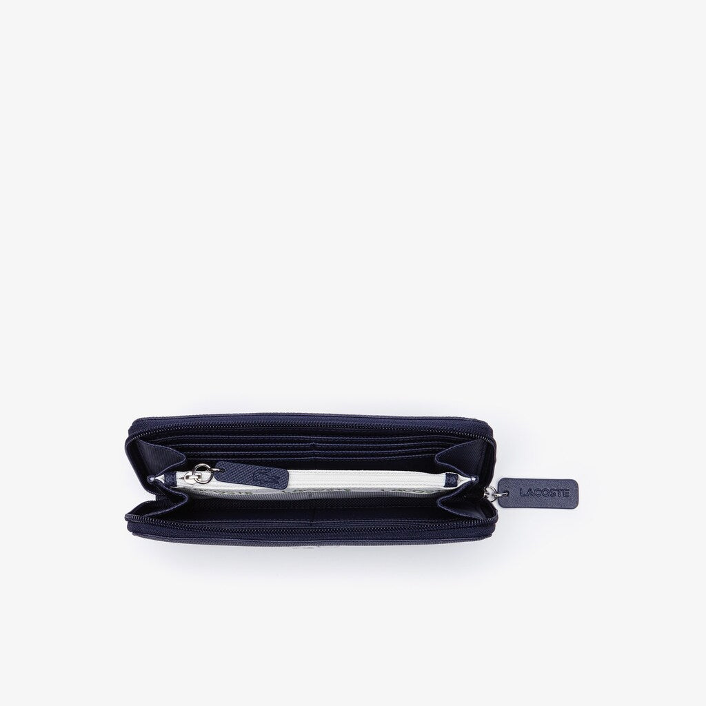 Women's L.12.12 Concept Petit Piqué 12 Card Zip Wallet / Lacoste