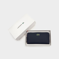 Women's L.12.12 Concept Petit Piqué 12 Card Zip Wallet / Lacoste