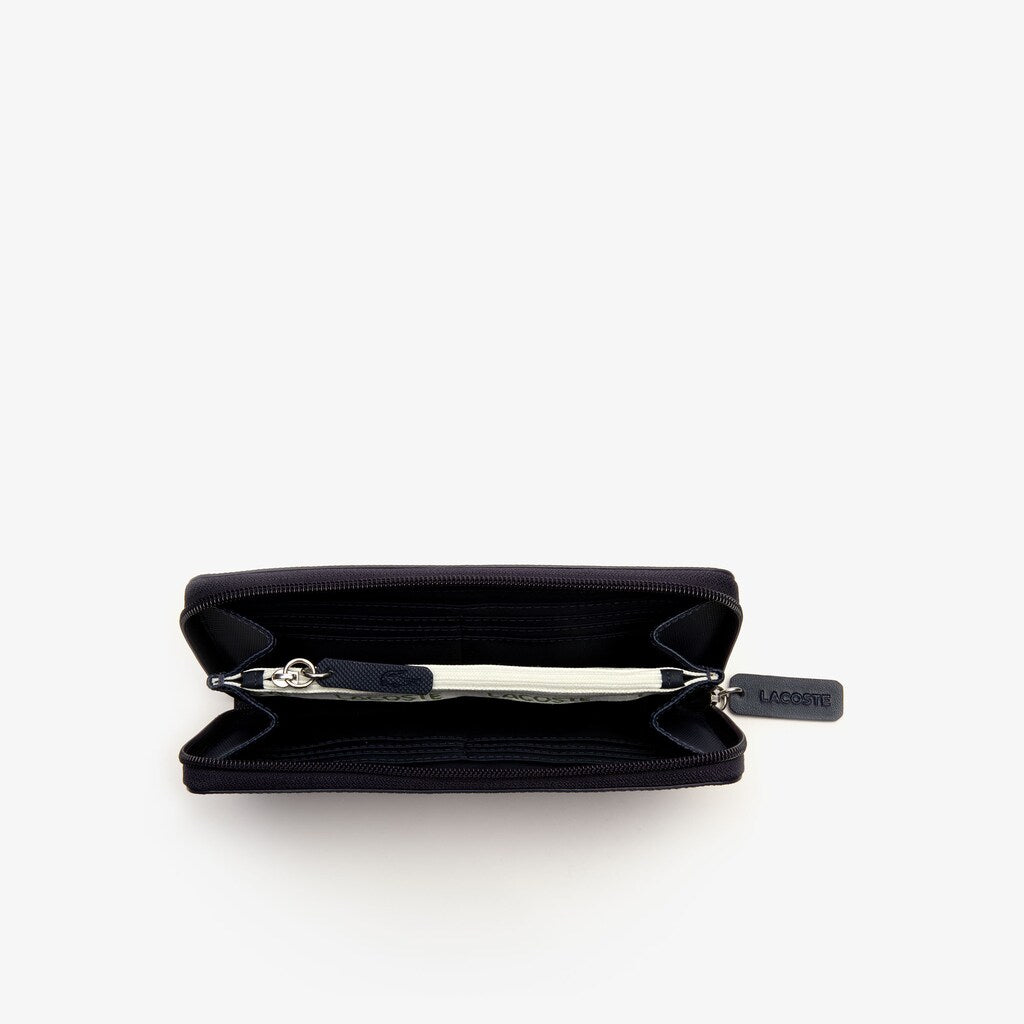 Women's L.12.12 Concept Petit Piqué 12 Card Zip Wallet / Lacoste