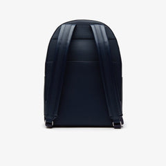 Men's Chantaco Soft Leather Zip Backpack / Lacoste