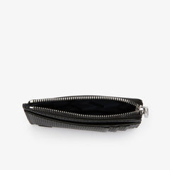 Men's Chantaco Matte Piqué Leather Zip 4 Card Holder / Lacoste