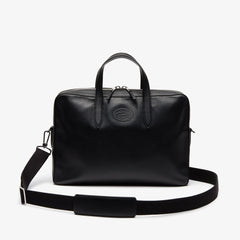 Men's L.12.12 Detachable Shoulder Strap Leather Computer Bag / Lacoste
