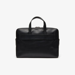Men's L.12.12 Detachable Shoulder Strap Leather Computer Bag / Lacoste