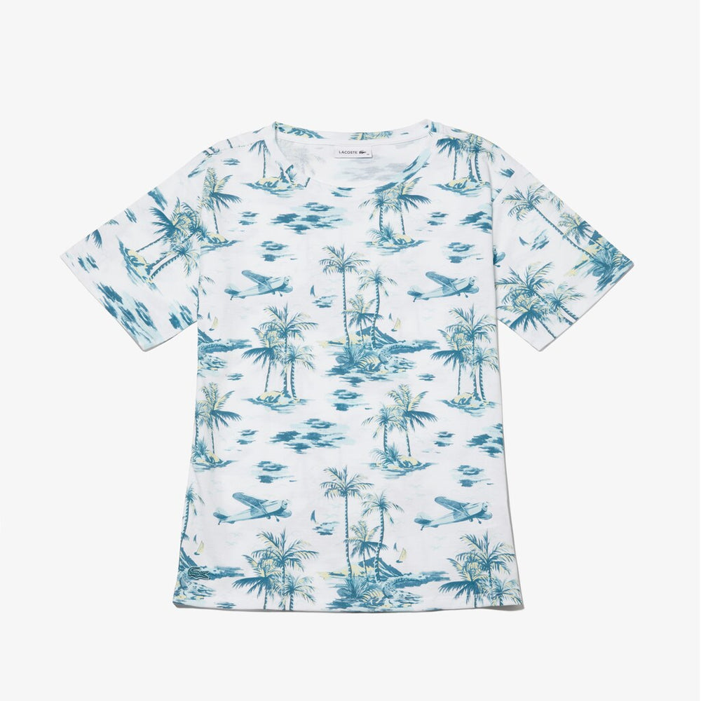 Women's Crew Neck Jersey T-shirt / Lacoste