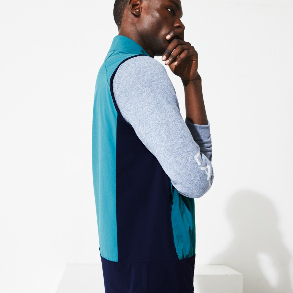 Men's  SPORT Colorblock Technical Taffeta Golf Quilted Vest / Lacoste