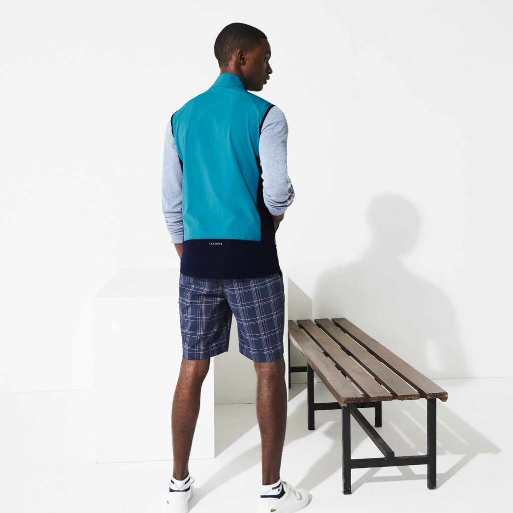 Men's  SPORT Colorblock Technical Taffeta Golf Quilted Vest / Lacoste