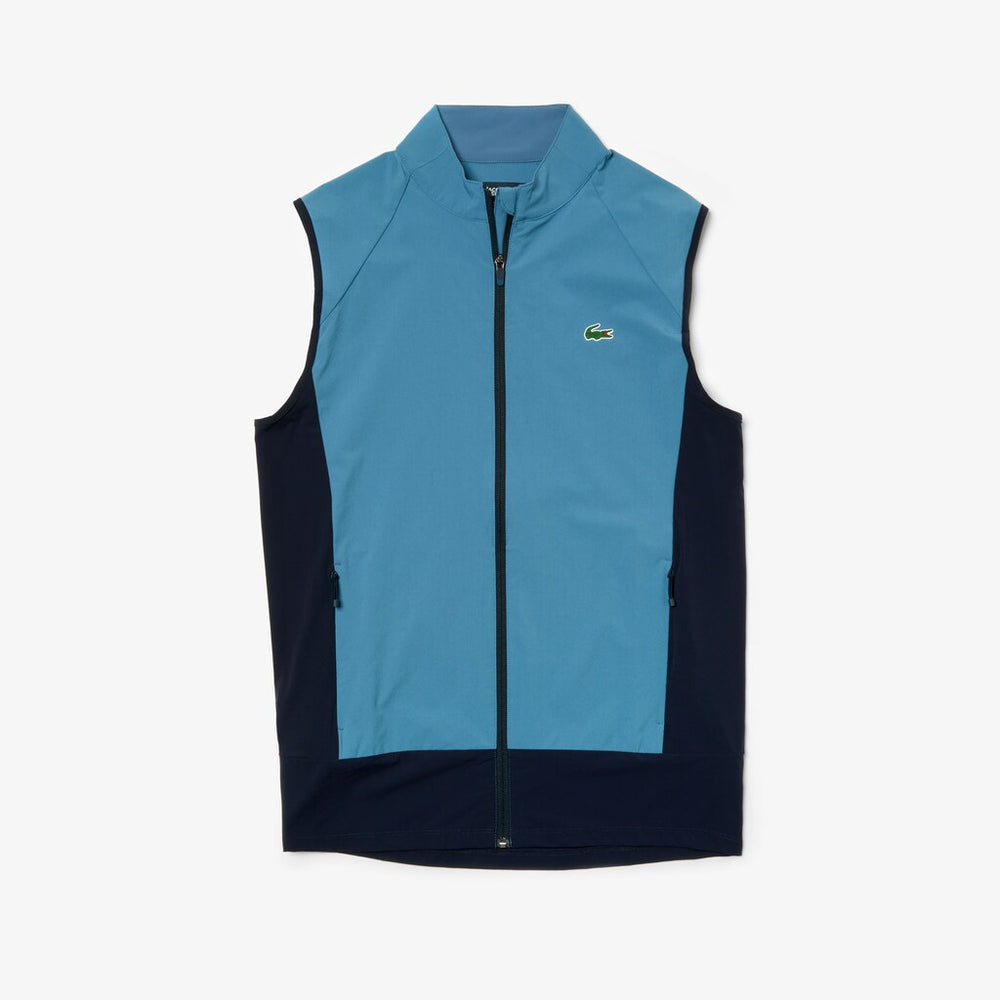 Men's  SPORT Colorblock Technical Taffeta Golf Quilted Vest / Lacoste