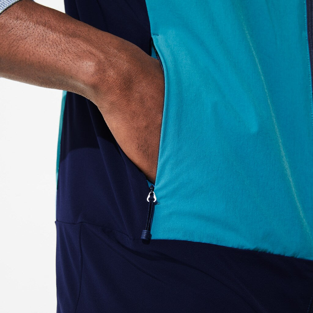 Men's  SPORT Colorblock Technical Taffeta Golf Quilted Vest / Lacoste