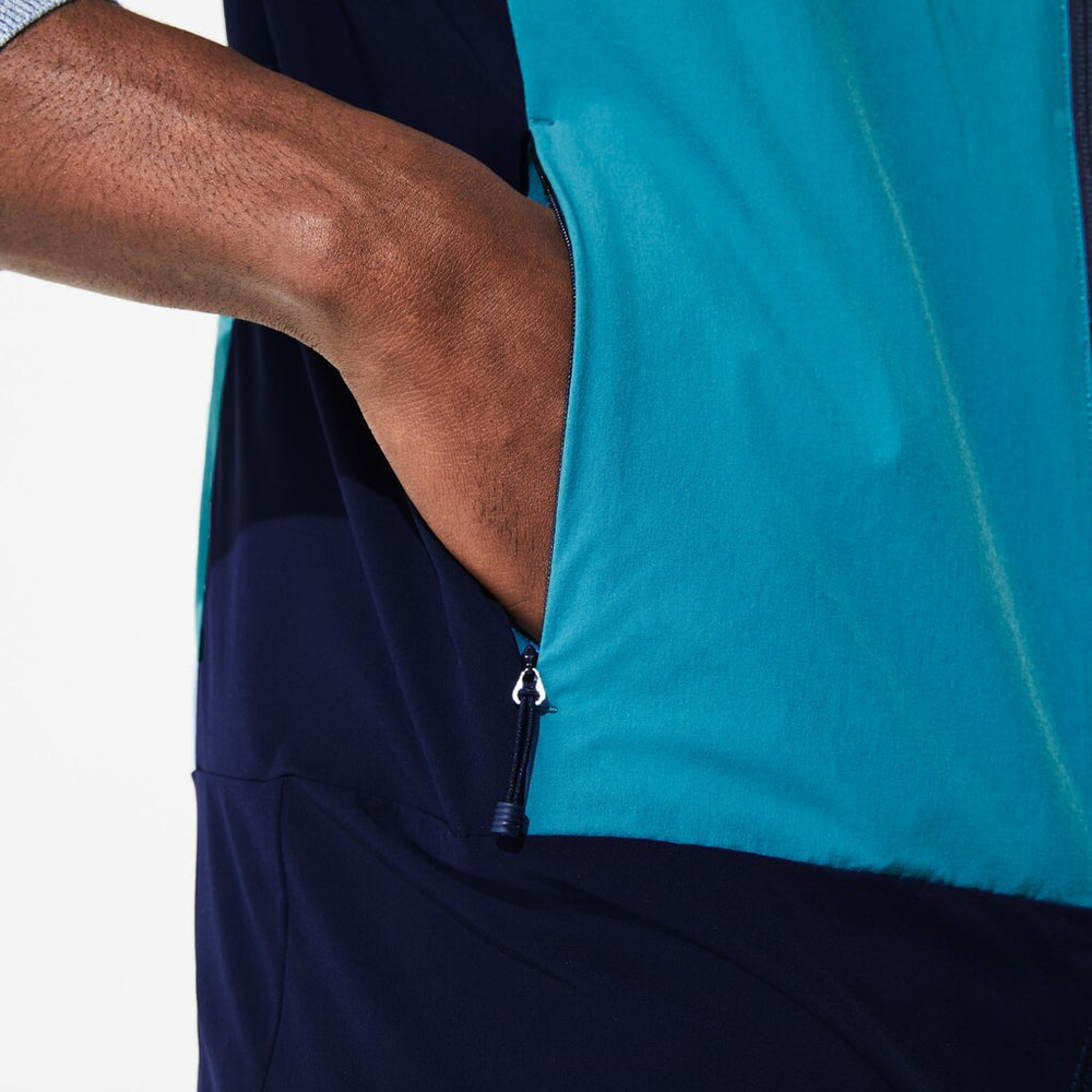 Men's  SPORT Colorblock Technical Taffeta Golf Quilted Vest / Lacoste