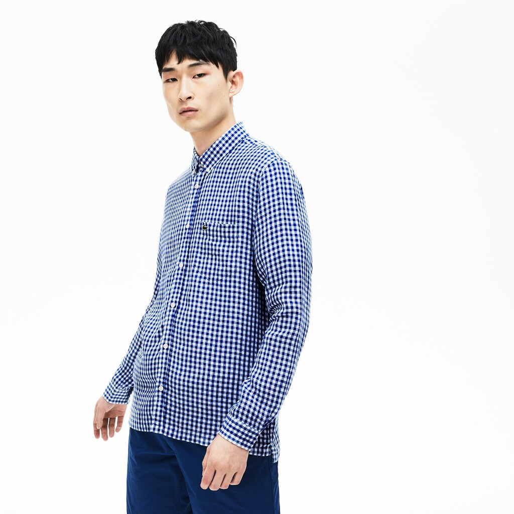 Men's Regular Fit Linen Shirt / Lacoste