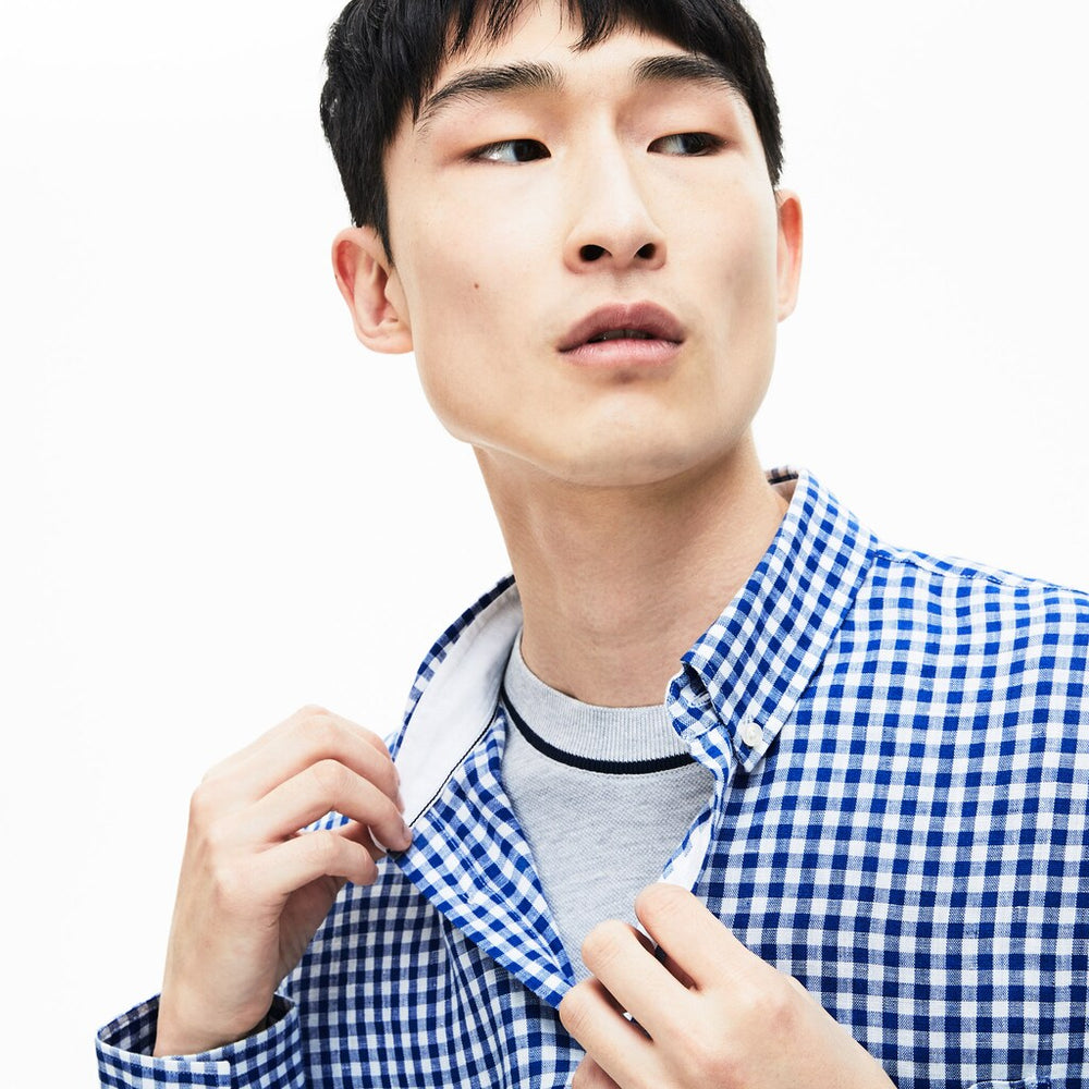 Men's Regular Fit Linen Shirt / Lacoste