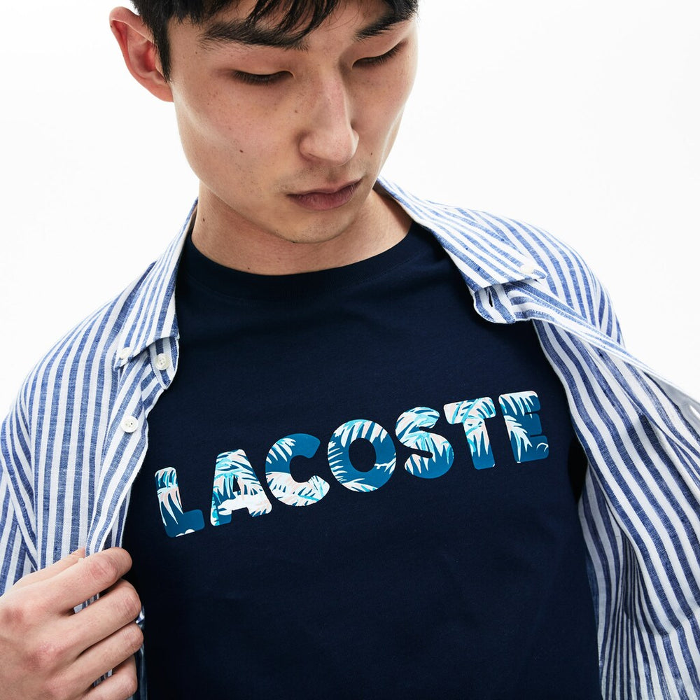 Men's Crew Neck Soft Cotton T-shirt / Lacoste