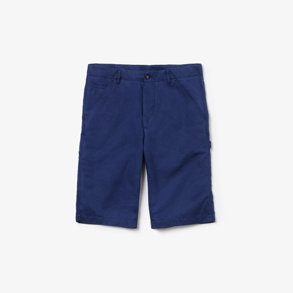 Men's Regular Fit Cotton And Linen Shorts / Lacoste