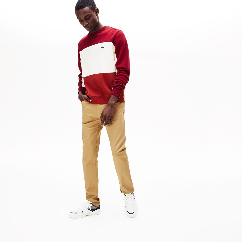 Men's Slim Fit Stretch Cotton Pants / Lacoste