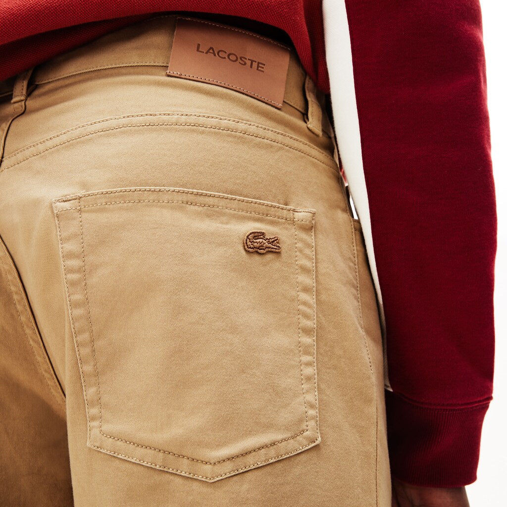 Men's Slim Fit Stretch Cotton Pants / Lacoste