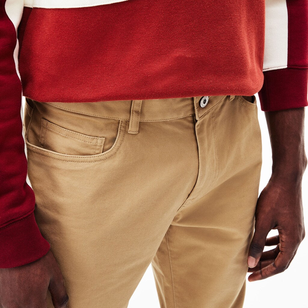 Men's Slim Fit Stretch Cotton Pants / Lacoste