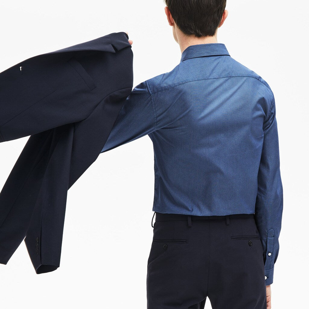 Men's Slim Fit Cotton Poplin Shirt / Lacoste