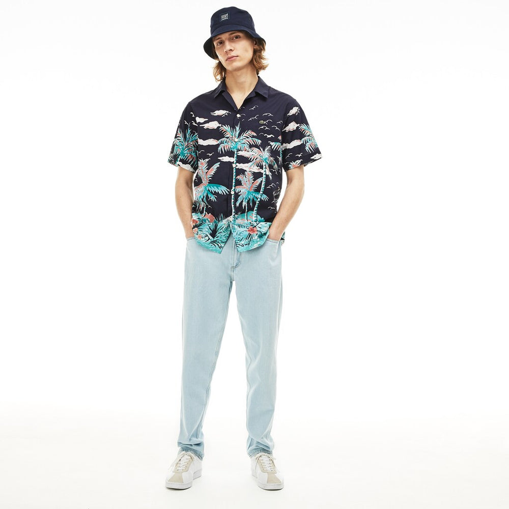 Men's Regular Fit Cotton Poplin Shirt / Lacoste