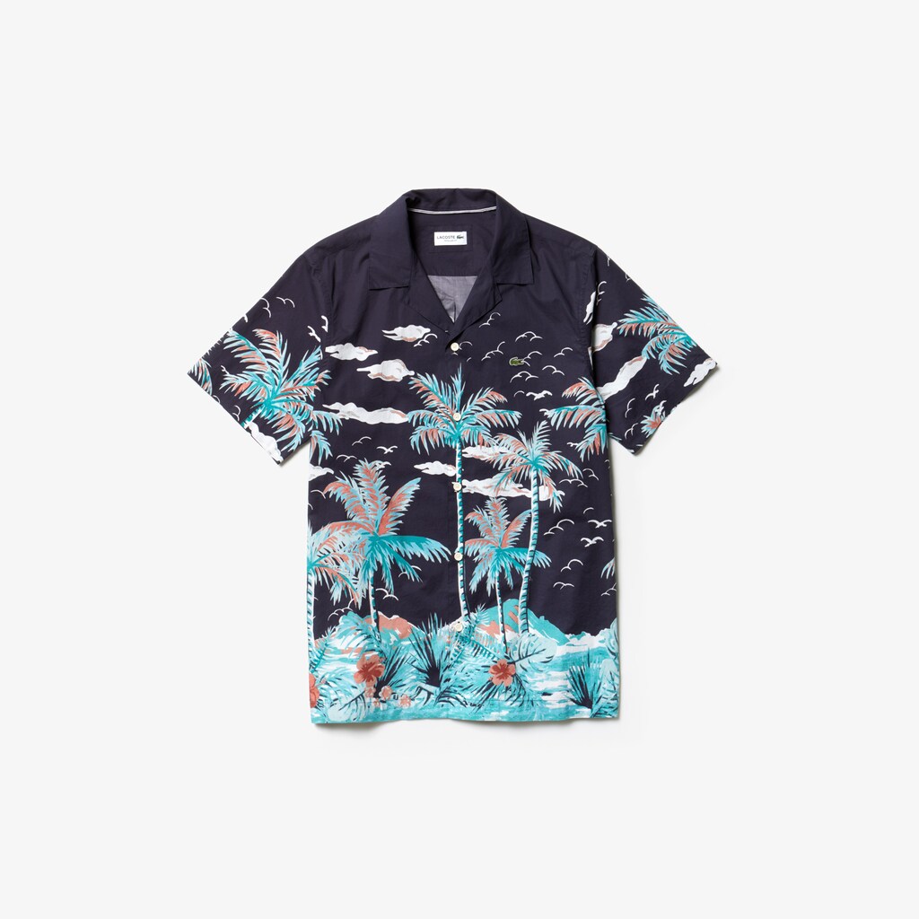 Men's Regular Fit Cotton Poplin Shirt / Lacoste