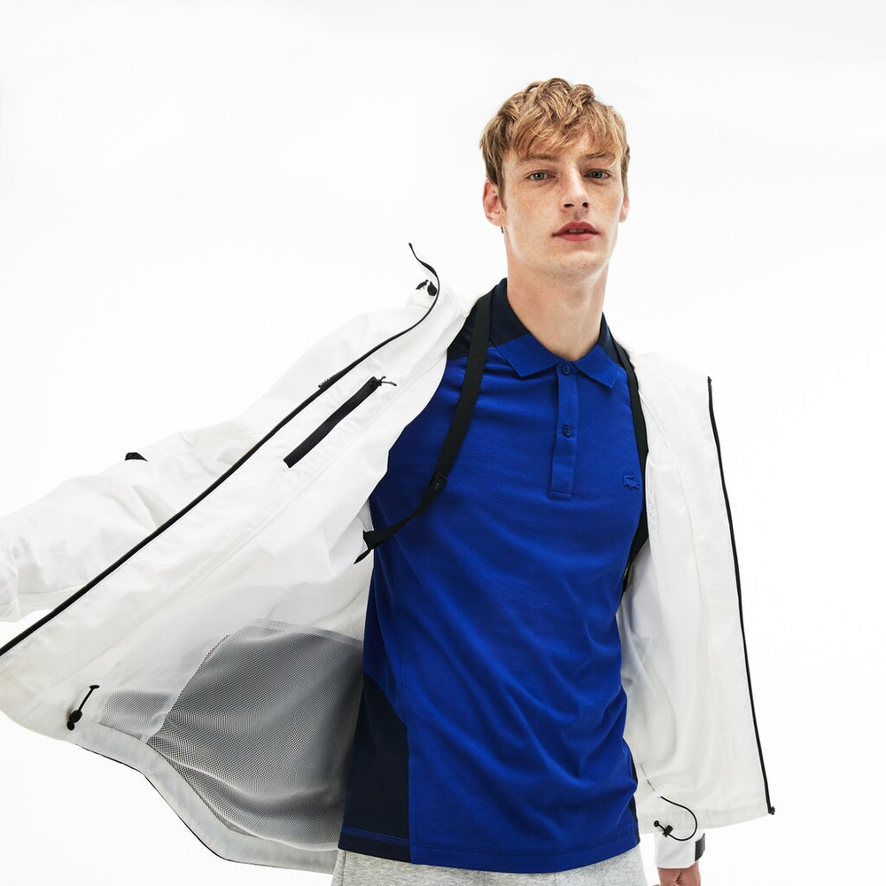 Men's Lacoste Motion Collapsible Colorblock Windbreaker / Lacoste