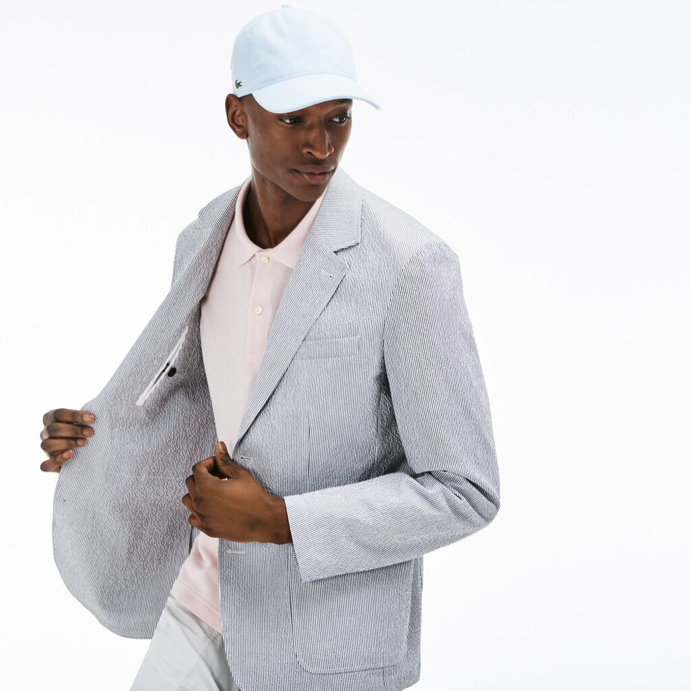 Men's Slim Fit Stretch Cotton Blazer / Lacoste