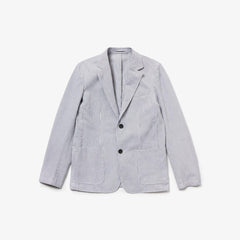 Men's Slim Fit Stretch Cotton Blazer / Lacoste