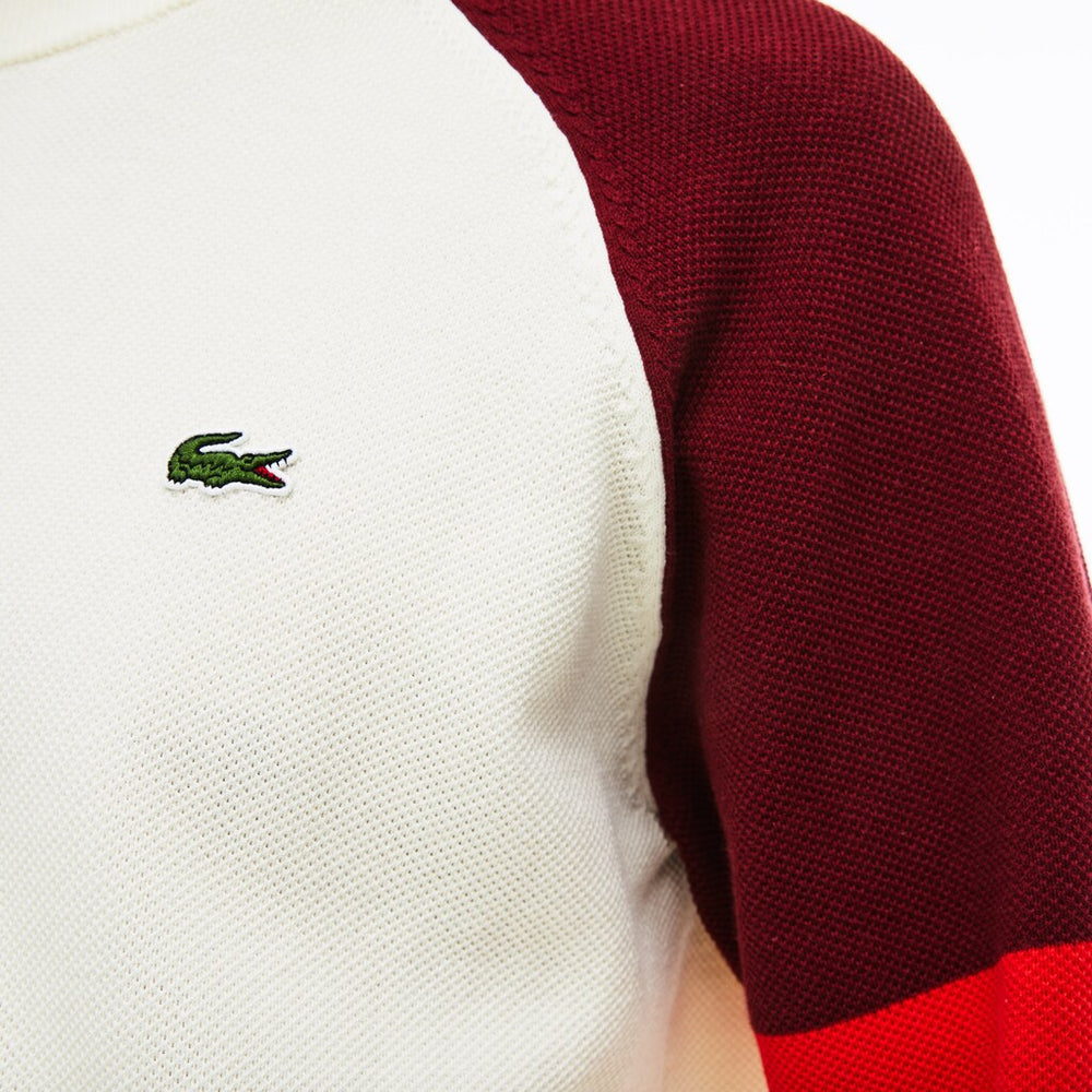 Men's Crew Neck Raglan Sleeved Sweater / Lacoste
