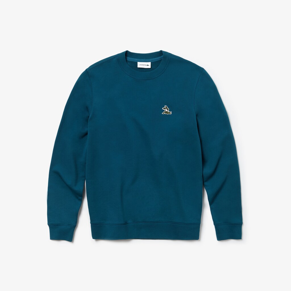 Men's Crew Neck Fleece Sweatshirt / Lacoste
