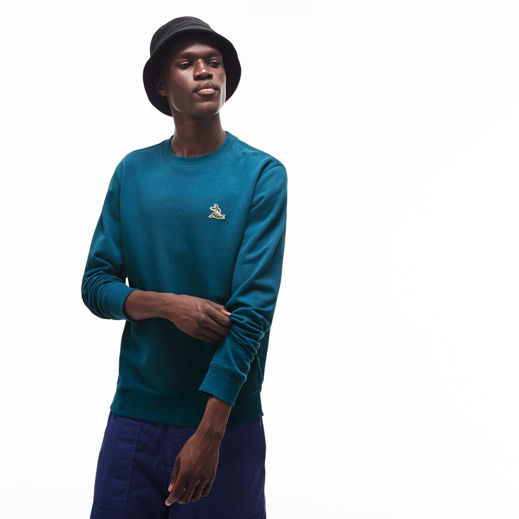 Men's Crew Neck Fleece Sweatshirt / Lacoste
