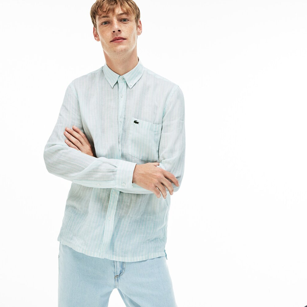 Men's Regular Fit Linen Shirt / Lacoste