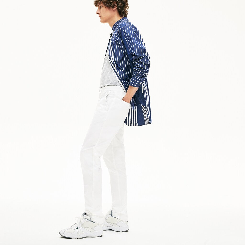 Men's Slim Fit Stretch Gabardine Chino Pants / Lacoste