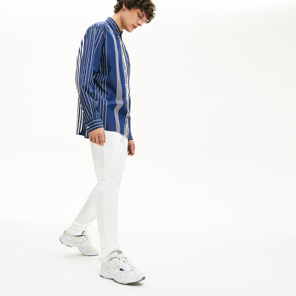 Men's Slim Fit Stretch Gabardine Chino Pants / Lacoste
