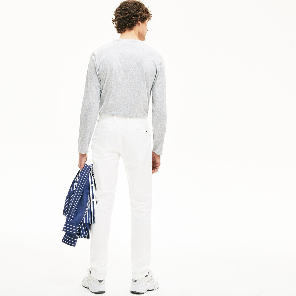 Men's Slim Fit Stretch Gabardine Chino Pants / Lacoste