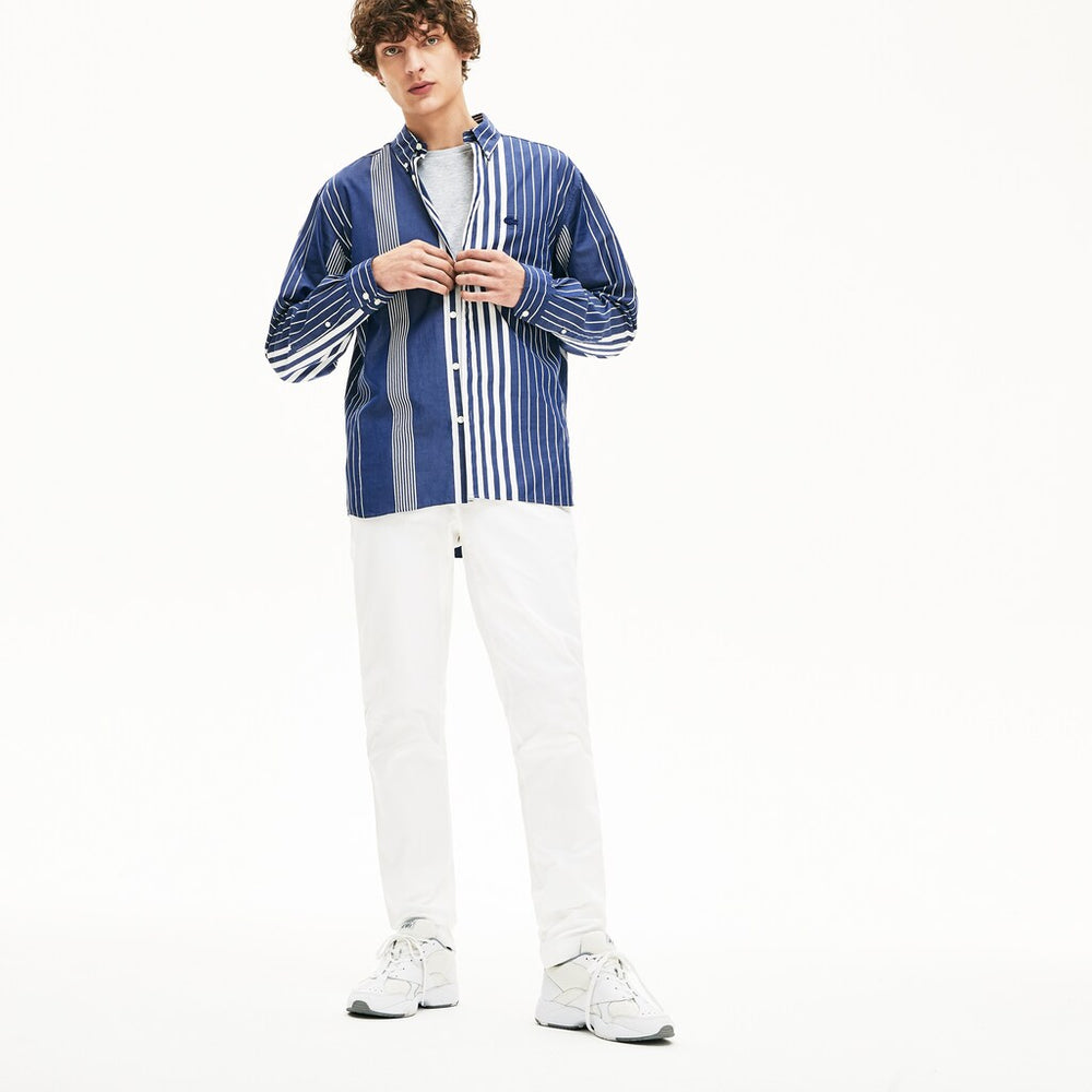 Men's Slim Fit Stretch Gabardine Chino Pants / Lacoste