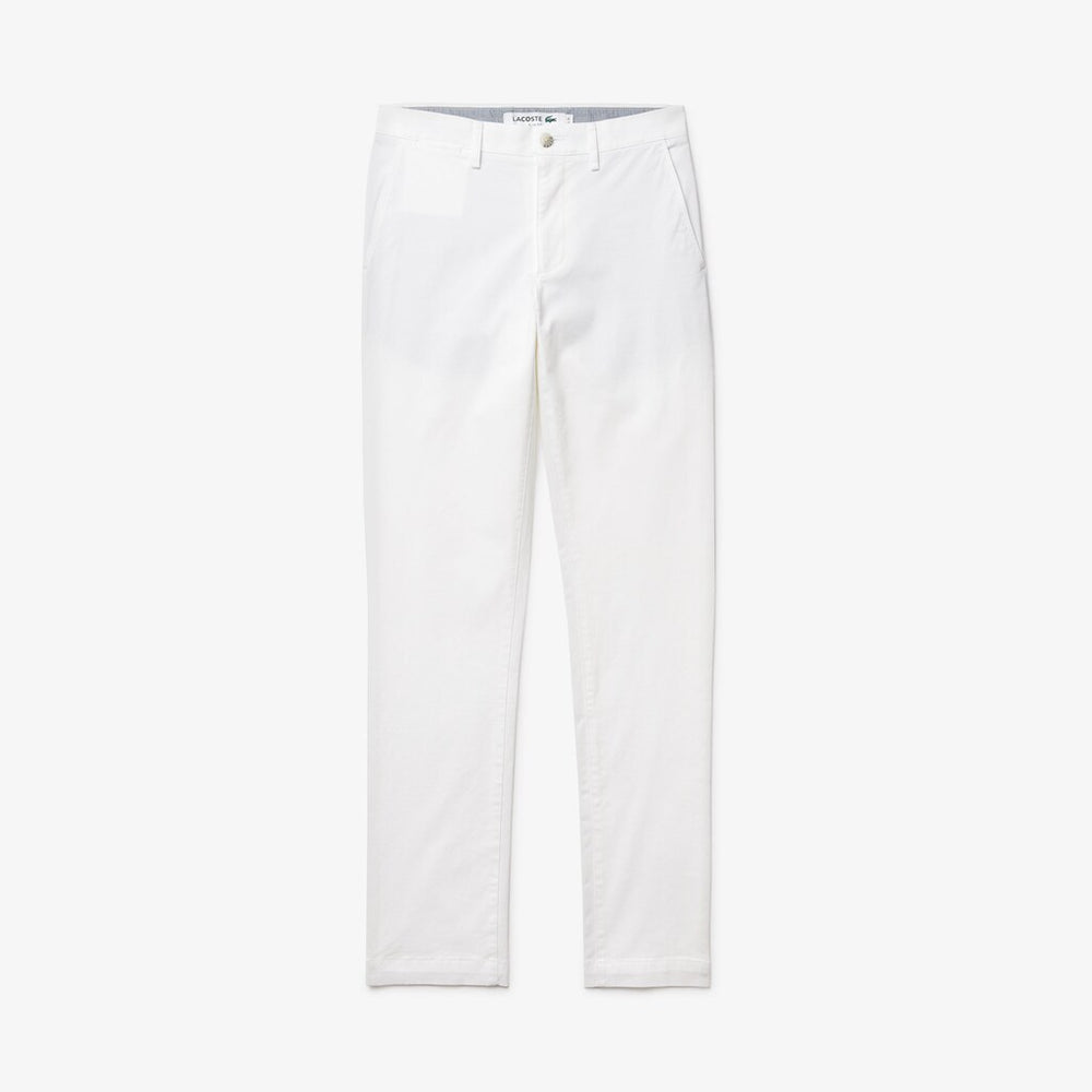 Men's Slim Fit Stretch Gabardine Chino Pants / Lacoste