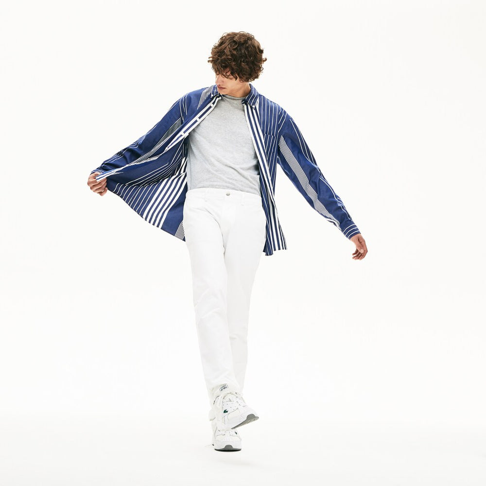Men's Slim Fit Stretch Gabardine Chino Pants / Lacoste