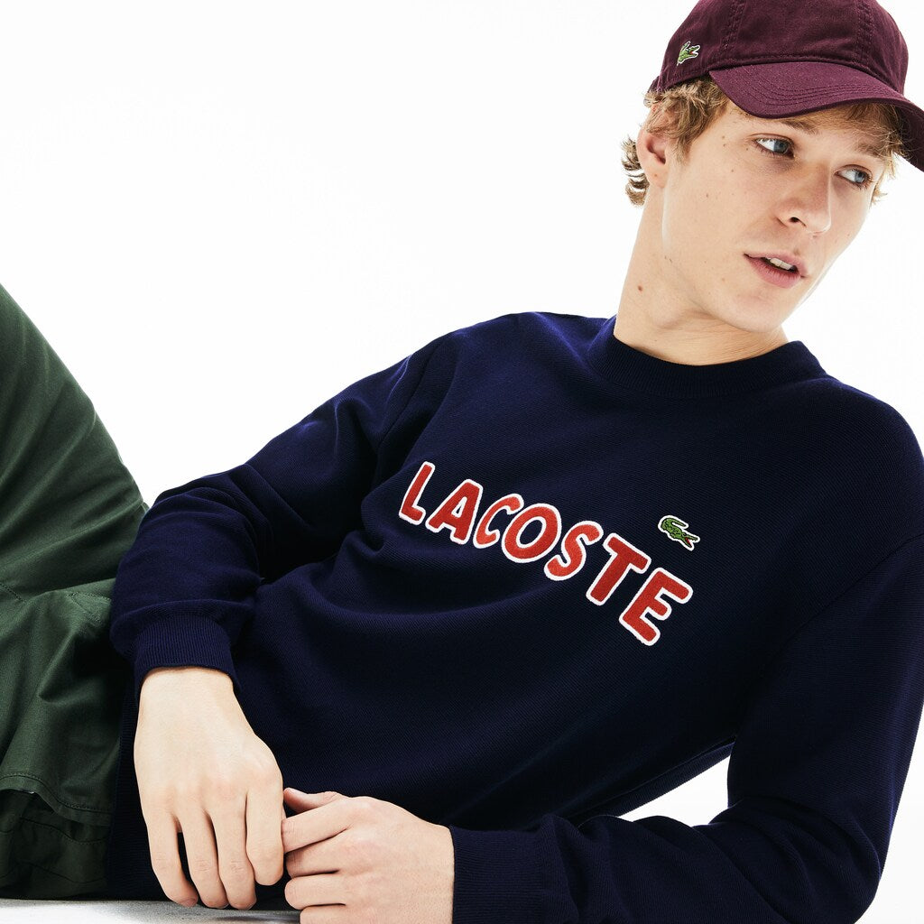 Men's Crew Neck Cotton Sweater / Lacoste
