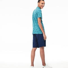 Men's Slim Fit Cotton And Linen Piqué Polo / Lacoste