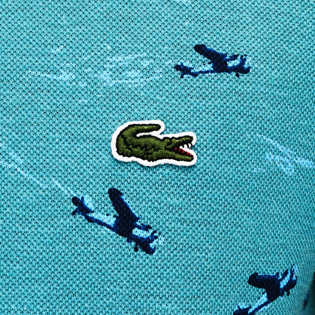 Men's Slim Fit Cotton And Linen Piqué Polo / Lacoste