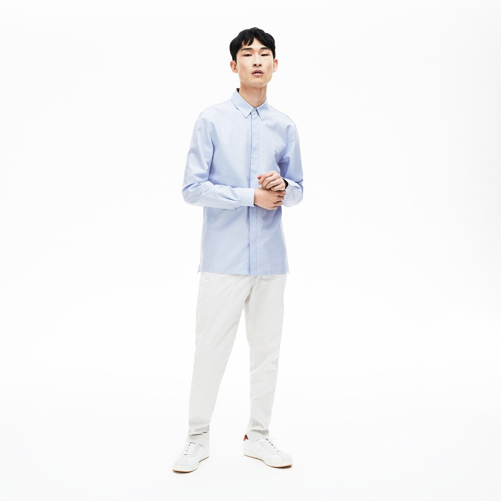 Men's Motion Slim Fit Cotton Mini Piqué Shirt / Lacoste