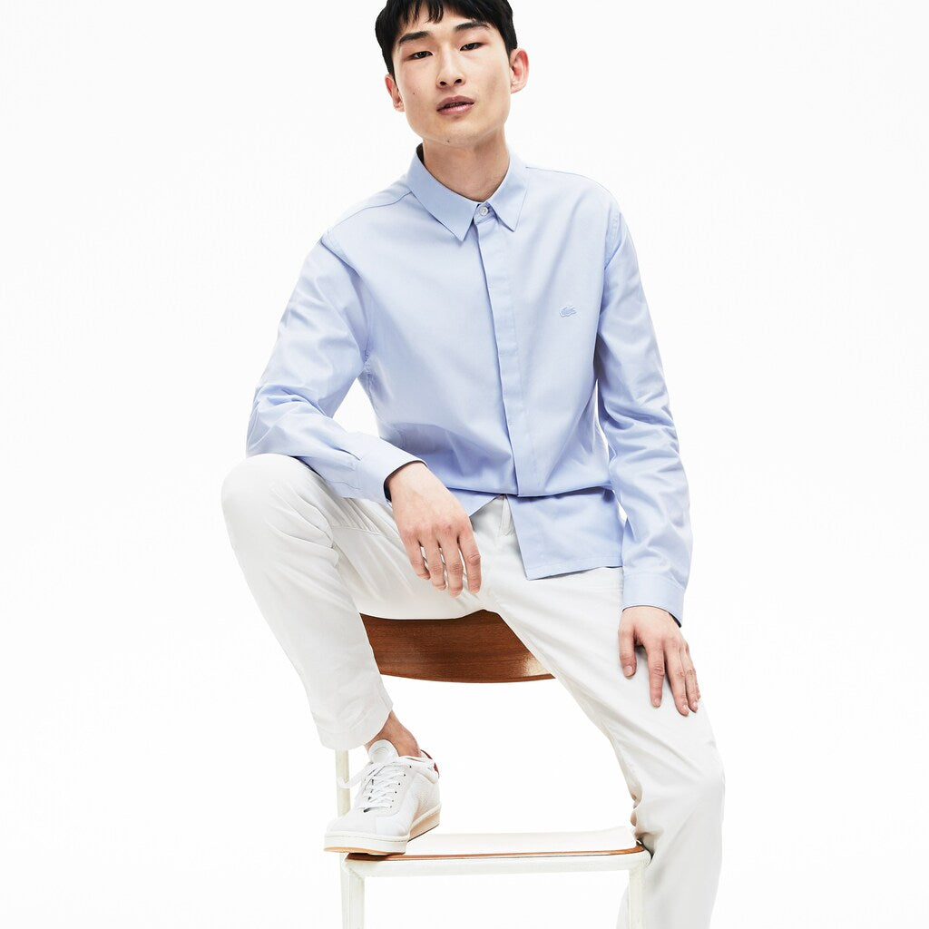 Men's Motion Slim Fit Cotton Mini Piqué Shirt / Lacoste