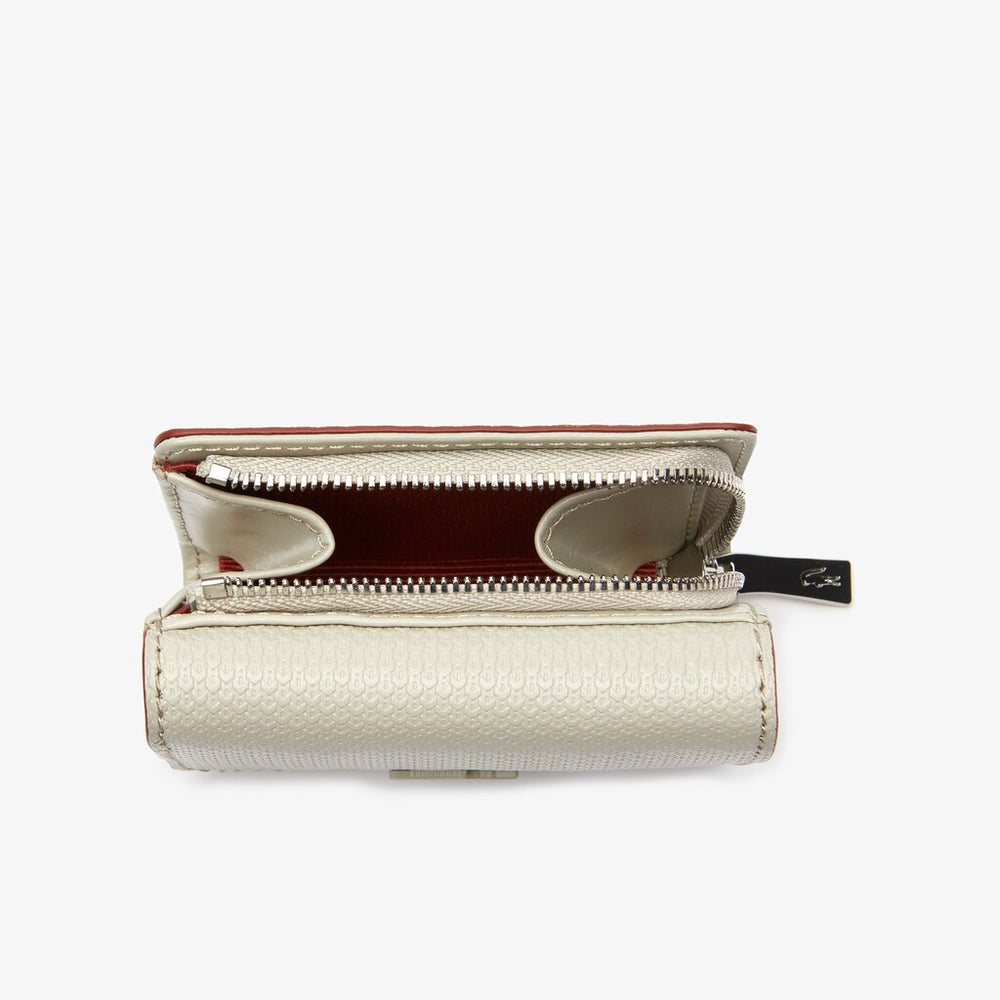 Women's Chantaco Small Leather 4 Card Wallet / Lacoste