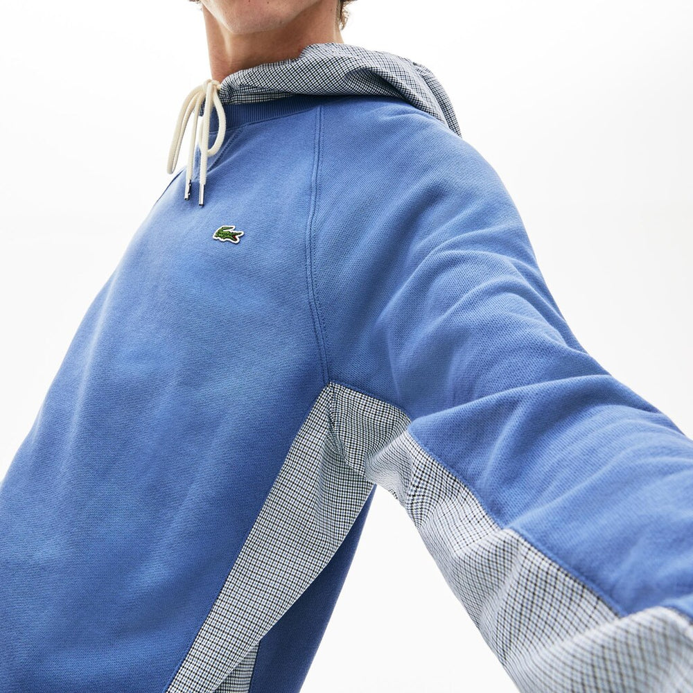 Men's Paneled Print-Blocked Hooded Sweatshirt / Lacoste