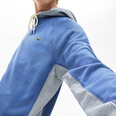 Men's Paneled Print-Blocked Hooded Sweatshirt / Lacoste