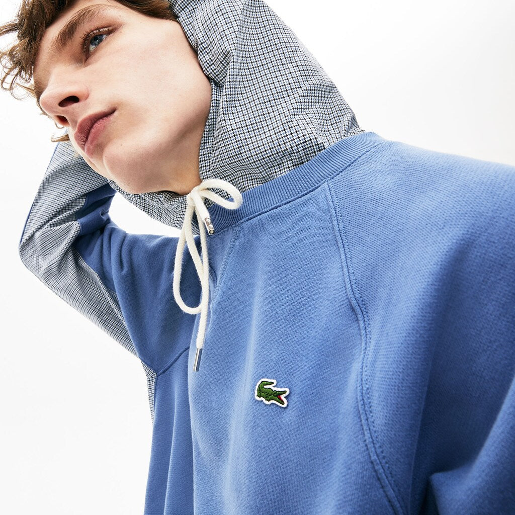 Men's Paneled Print-Blocked Hooded Sweatshirt / Lacoste