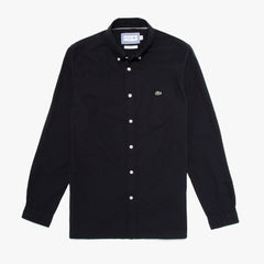Men's Slim Fit Stretch Cotton Poplin Shirt / Lacoste