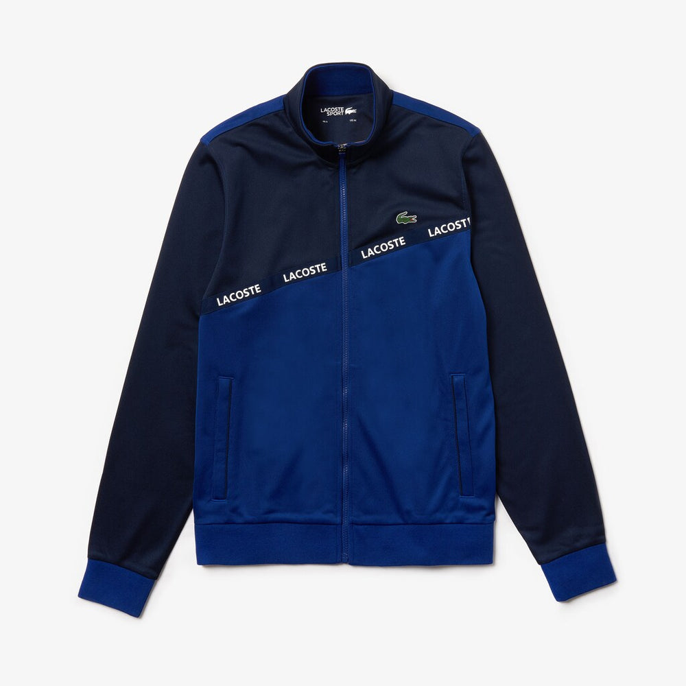 Men's SPORT Signature Band Piqué Zip Sweatshirt / Lacoste