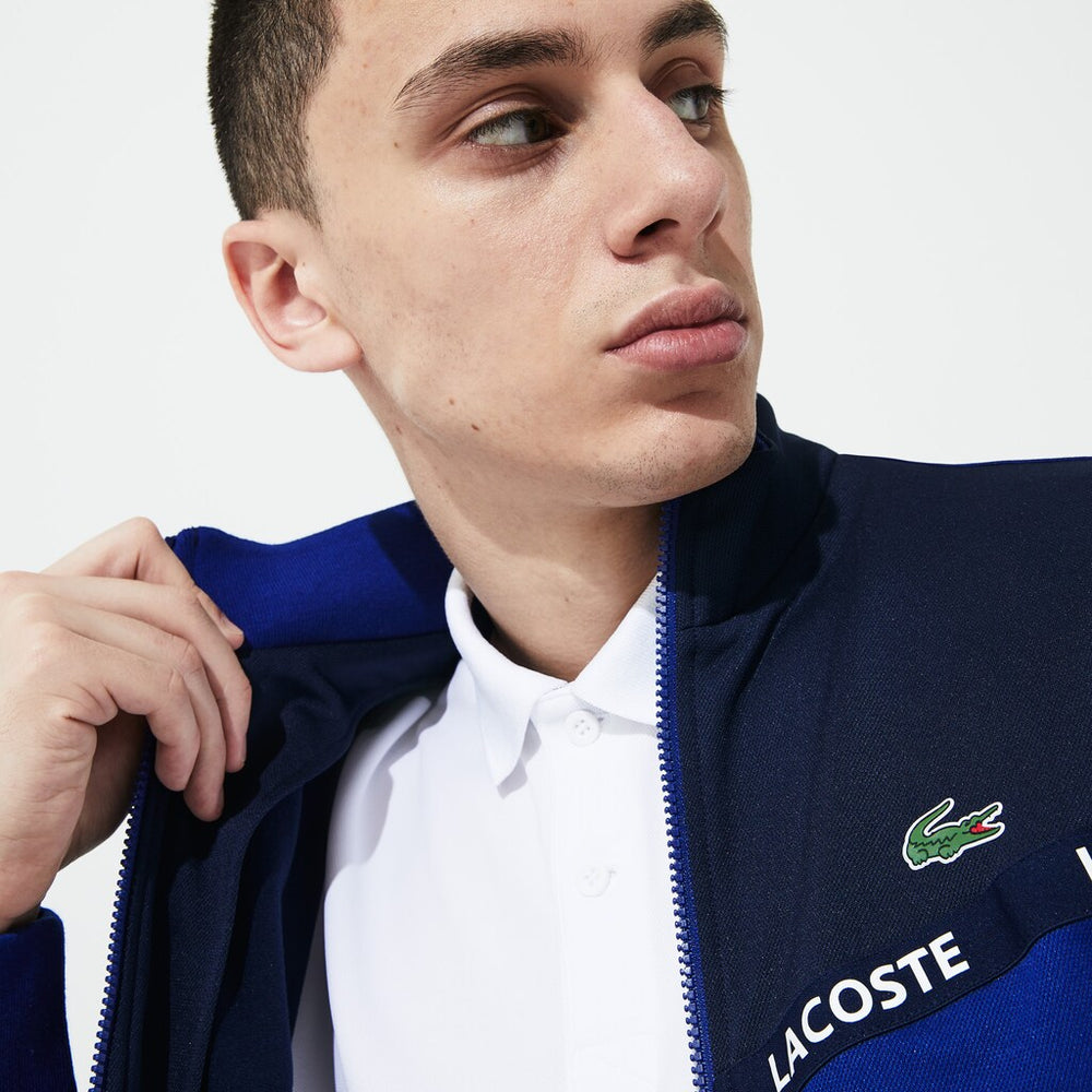 Men's SPORT Signature Band Piqué Zip Sweatshirt / Lacoste